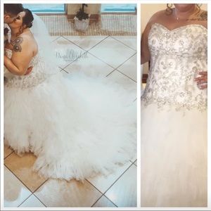 Ivory/beaded wedding dress